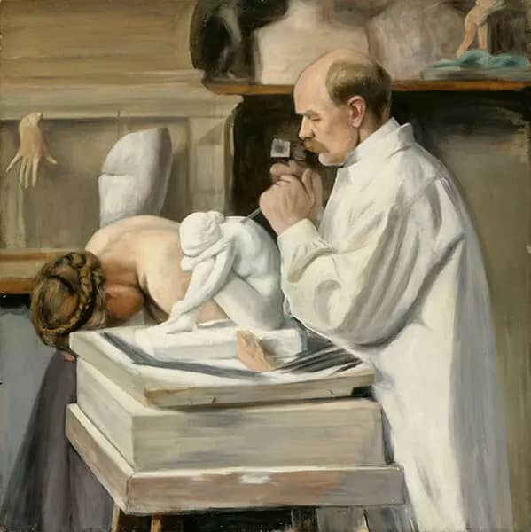 Portrait of Viktor Malmberg by Hugo Simberg | Oil Painting Reproduction