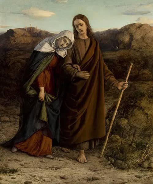 St. John Leading Home his Adopted Mother | Oil Painting Reproduction
