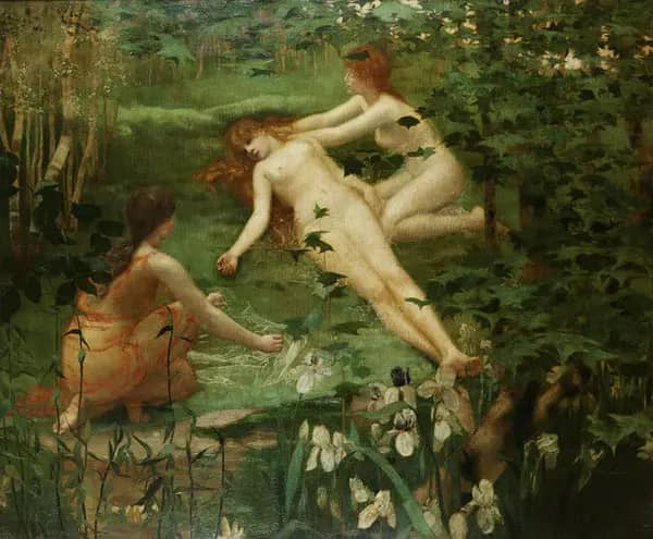 Twilight and Dawn by William Stott | Oil Painting Reproduction