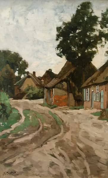 Farms in Heeze by Syvert Nicolaas Bastert | Oil Painting Reproduction