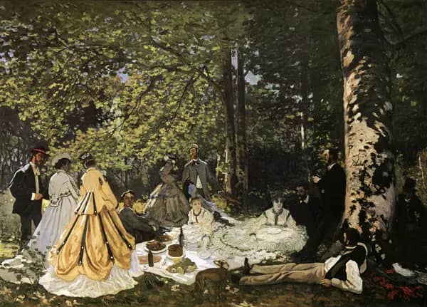 Le Dejeuner sur L'Herbe by Claude Monet | Oil Painting Reproduction