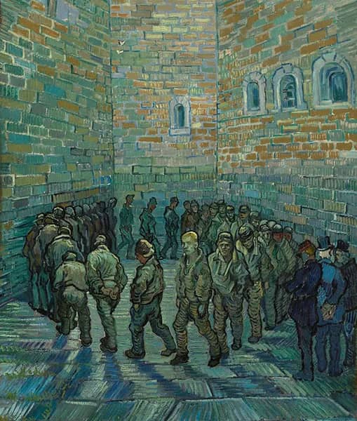 Prisoners Exercising by Vincent van Gogh | Oil Painting Reproduction