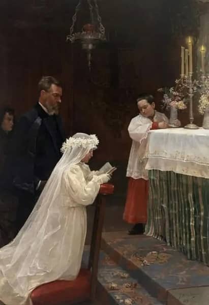 First Communion 1896 by Pablo Picasso | Oil Painting Reproduction
