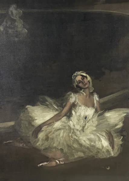 The Dying Swan Anna Pavlova by John Lavery | Oil Painting Reproduction