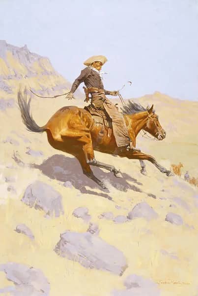 The Cowboy by Frederic Remington | Oil Painting Reproduction