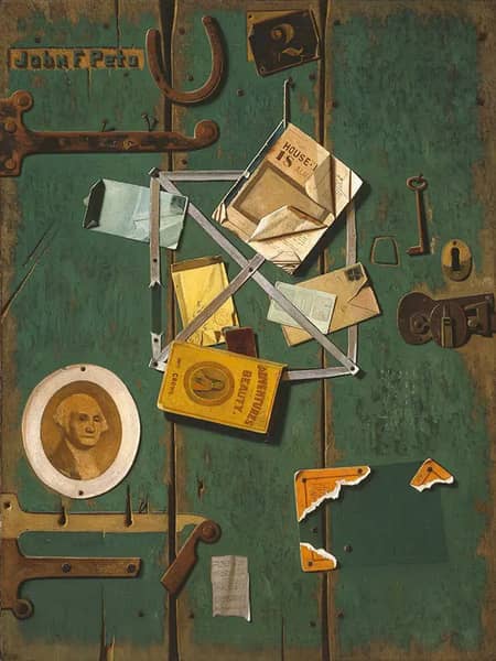 A Closet Door by John Frederick Peto | Oil Painting Reproduction