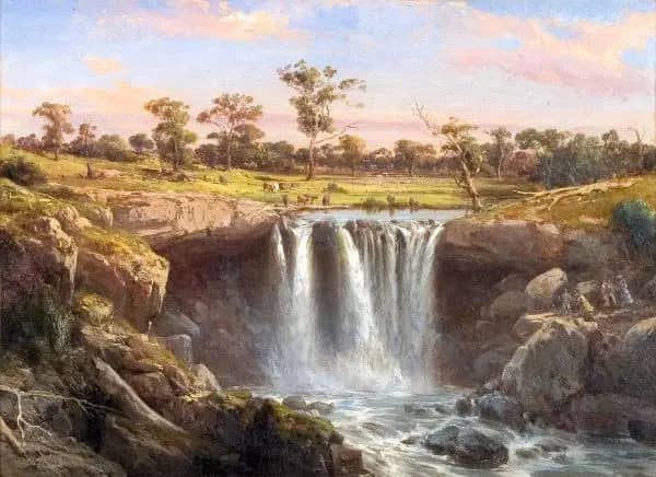 One of the Falls of the Wannon 1872 | Oil Painting Reproduction