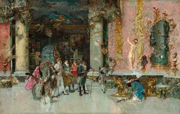 The Choice of a Model by Maria Fortuny | Oil Painting Reproduction