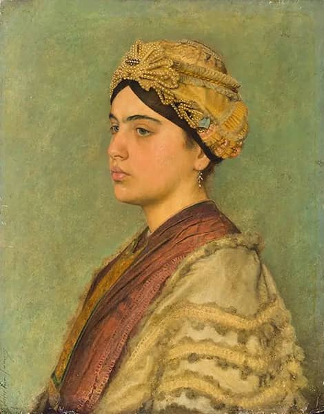 Portrait of a Young Jewish Bride | Oil Painting Reproduction