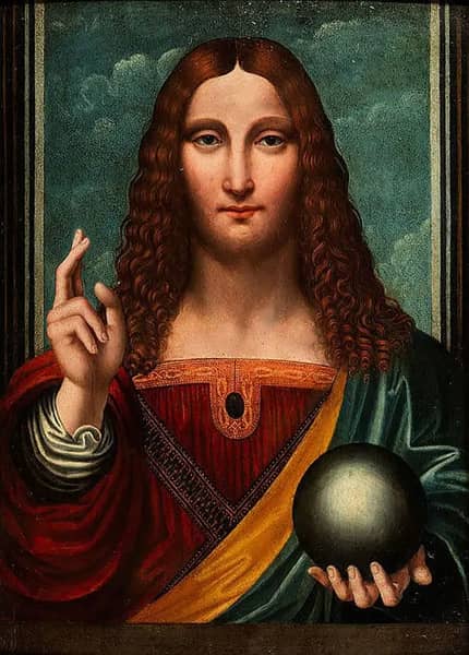 Blessing Christ by Bernardino Luini | Oil Painting Reproduction