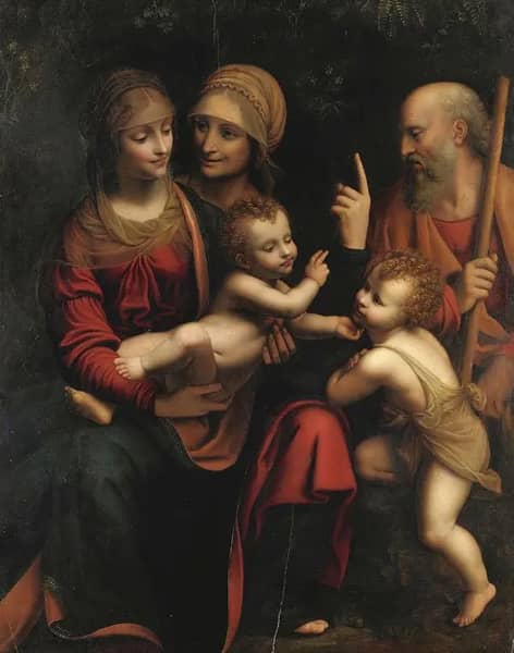 Holy Family by Bernardino Luini | Oil Painting Reproduction