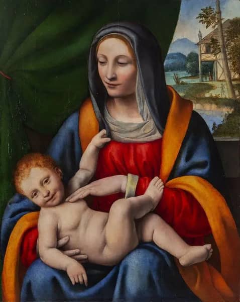 Madonna with the Child by Bernardino Luini | Oil Painting Reproduction