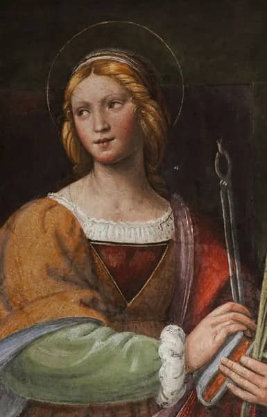 Saint Apollonia c1522 by Bernardino Luini | Oil Painting Reproduction