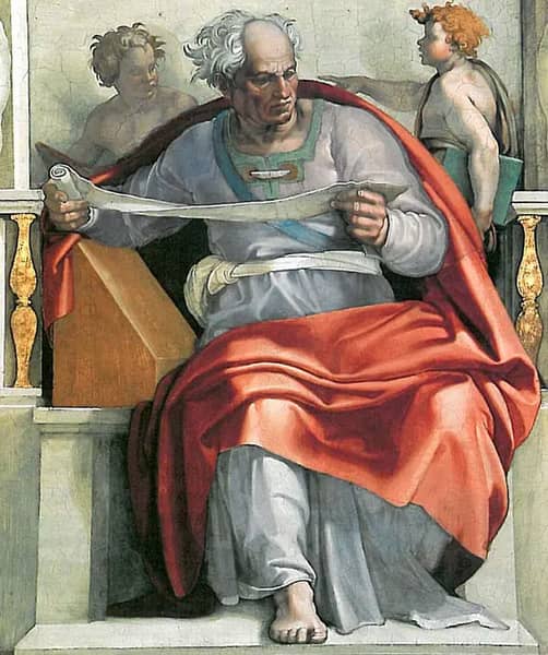 Sistine Chapel Ceiling the Prophet Joel 1512 | Oil Painting Reproduction