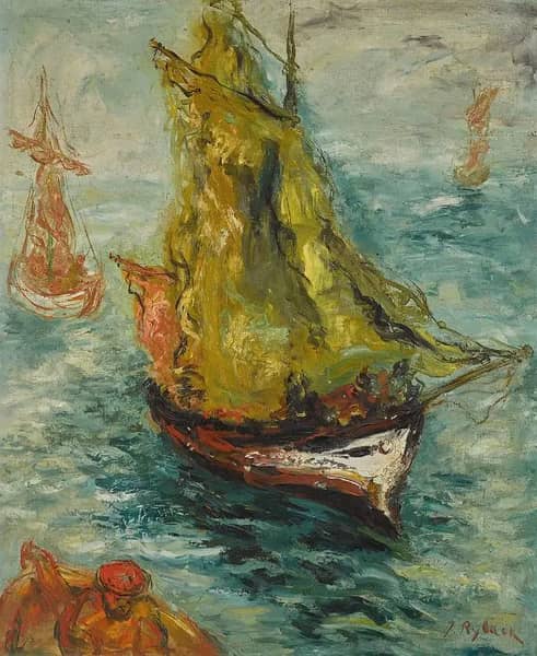 Off the Coast by Issachar Ber Ryback | Oil Painting Reproduction