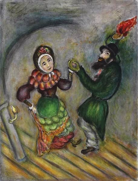 The Dance by Issachar Ber Ryback | Oil Painting Reproduction