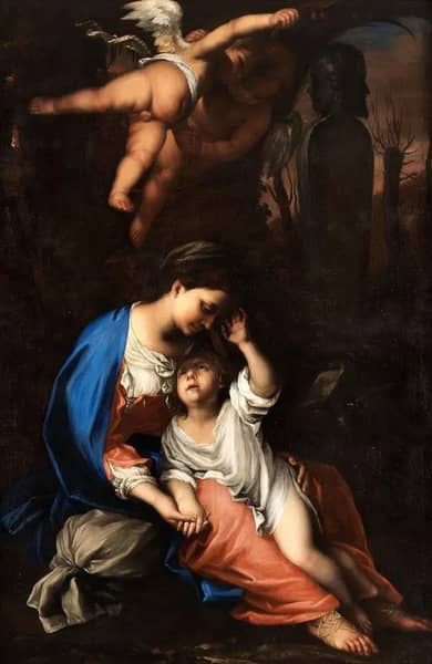 Calm on the Escape to Egypt by Francesco Cairo | Oil Painting Reproduction