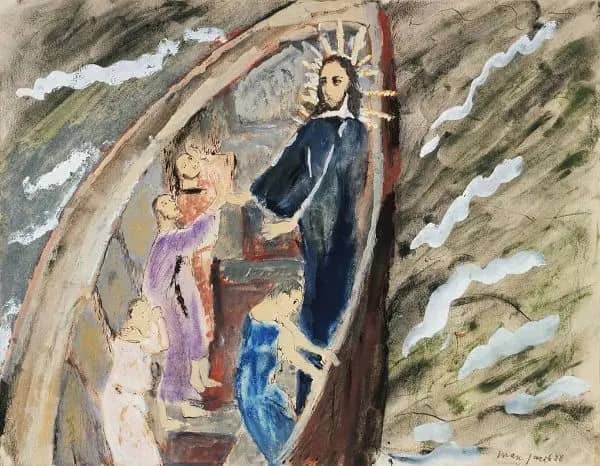 Christ Stilling the Tempest 1928 by Max Jacob | Oil Painting Reproduction