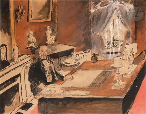 Portrait De Gustave Gompel by Max Jacob | Oil Painting Reproduction