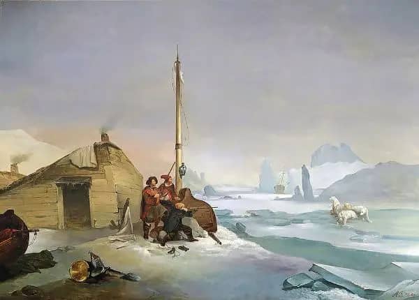 Nova Zembla Coast by Francois Auguste Biard | Oil Painting Reproduction