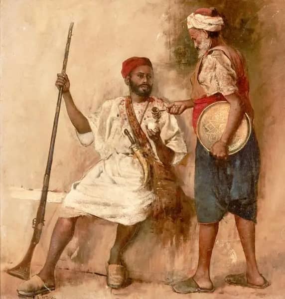 A Cup of Coffee by Edwin Lord Weeks | Oil Painting Reproduction