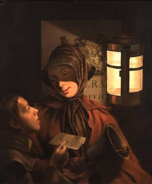 The General Post by Henry Morland | Oil Painting Reproduction
