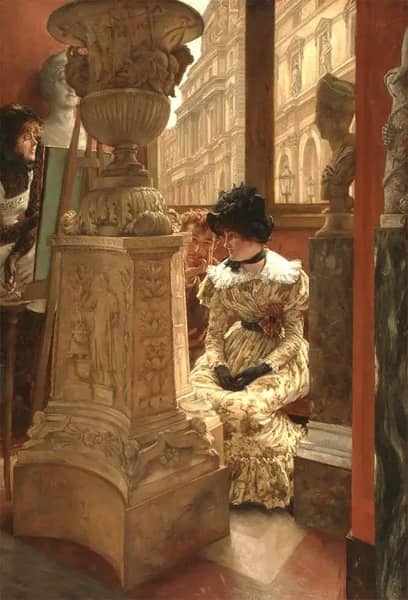 L'Esthetique c1883 by James Tissot | Oil Painting Reproduction