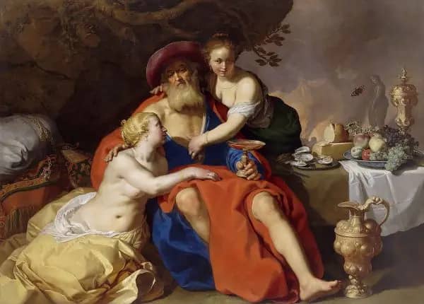 Lot and his Daughters 1624 | Oil Painting Reproduction