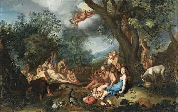 The Golden Age 1604 by Abraham Bloemaert | Oil Painting Reproduction