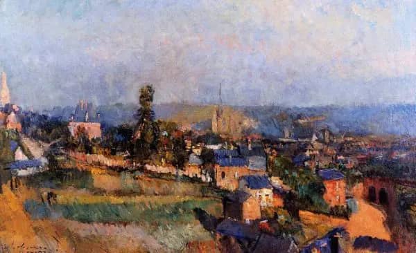 At Bois Guillaume near Rouen by Albert Lebourg | Oil Painting Reproduction