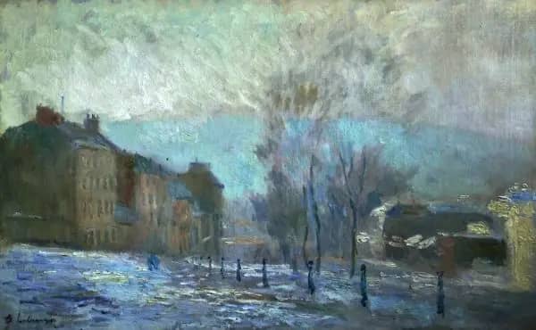 Rouen Winter by Albert Lebourg | Oil Painting Reproduction
