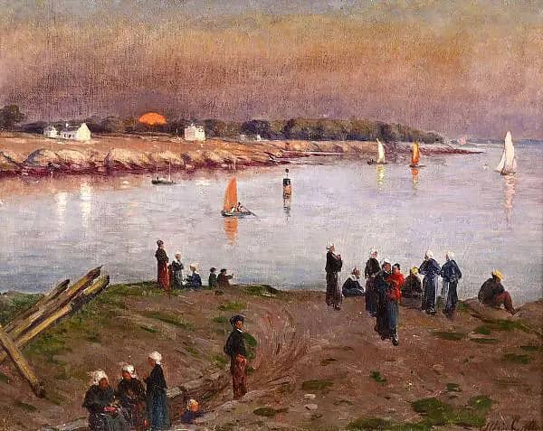 Entrance to the Port of Concarneau | Oil Painting Reproduction