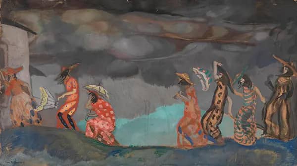 Before The Storm by Boris Grigoriev | Oil Painting Reproduction