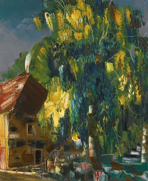 Landscape in Haute Savoie by Boris Grigoriev | Oil Painting Reproduction