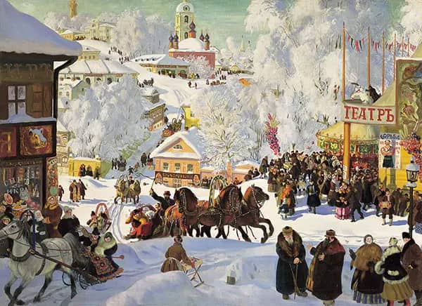 Maslenitsa Eastern Orthodox Holiday | Oil Painting Reproduction