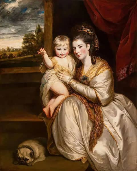 Mrs. John Weyland and her Son 1776 | Oil Painting Reproduction