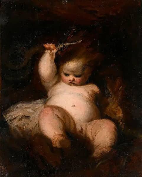 The Infant Hercules by Sir Joshua Reynolds | Oil Painting Reproduction