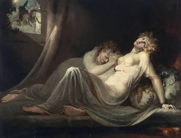 The Nightmare Leaving two Sleeping Women | Oil Painting Reproduction