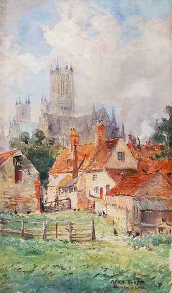 Adam and Eve Inn Lincoln England | Oil Painting Reproduction