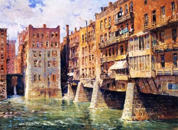Main Street Bridge Rochester | Oil Painting Reproduction
