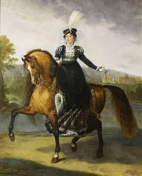 Equestrian Portrait of Catharina of Wurttemberg | Oil Painting Reproduction