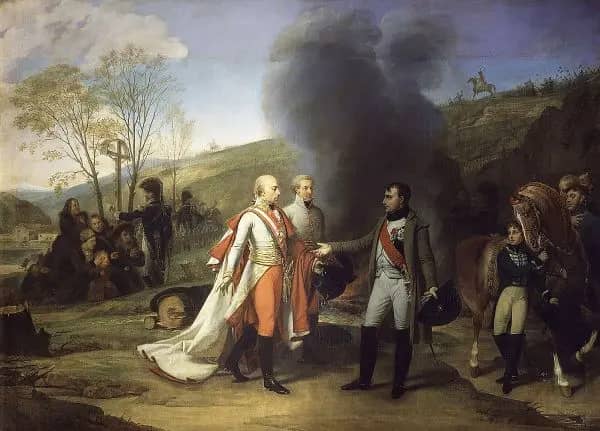 The Meeting of Napoleon and Francis II after the Battle of Austerlitz | Oil Painting Reproduction