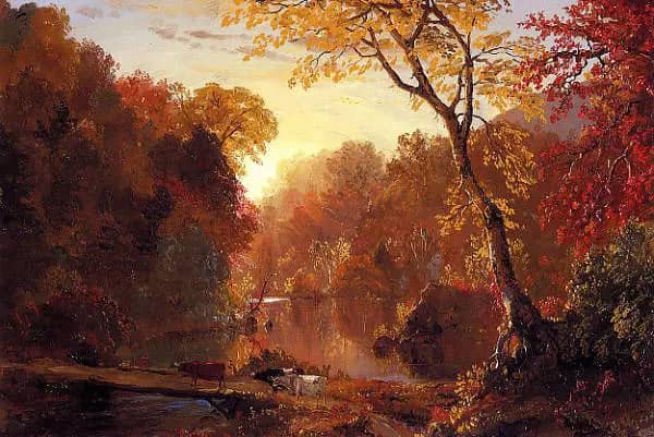 Autumn in North America 1856 | Oil Painting Reproduction