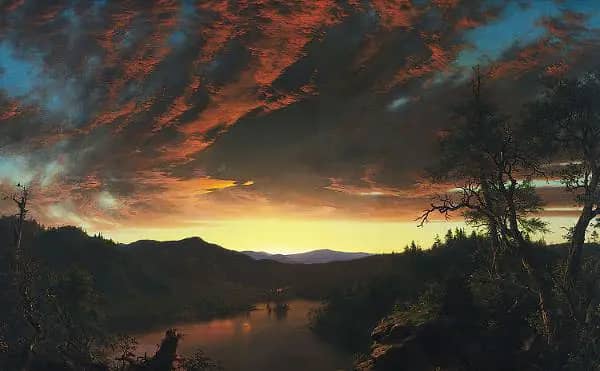 Twilight in the Wilderness | Oil Painting Reproduction