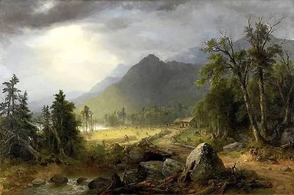 The First Harvest in the Wilderness 1855 | Oil Painting Reproduction