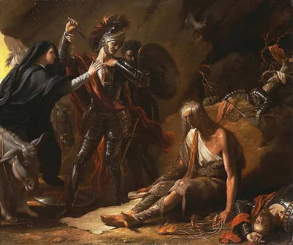 The Cave of Despair 1772 by Benjamin West | Oil Painting Reproduction