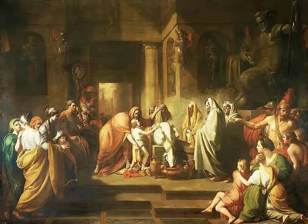 The Oath of Hannibal 1770 by Benjamin West | Oil Painting Reproduction