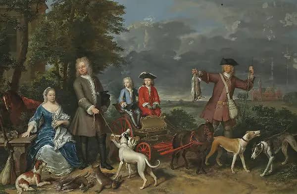 Portrait of the Family Quarles 1725 | Oil Painting Reproduction