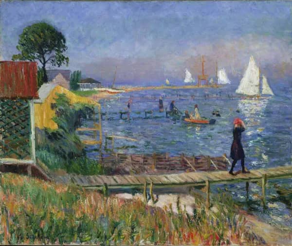 Bathers at Bellport by William Glackens | Oil Painting Reproduction