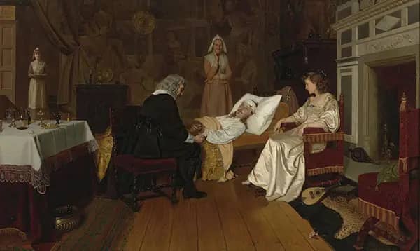 Witness my Act and Seal by Edmund Leighton | Oil Painting Reproduction